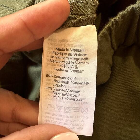 Madewell Green Shorts Women's Size Small‎ Flowy Classic Minimalist Vacation - Picture 5 of 7